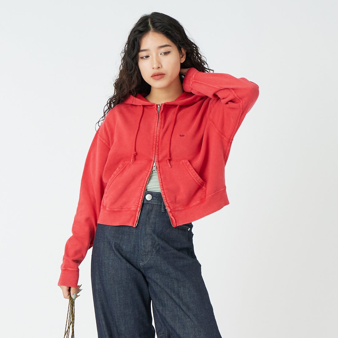 RED&&モデル身長：162cm 着用サイズ：F&&