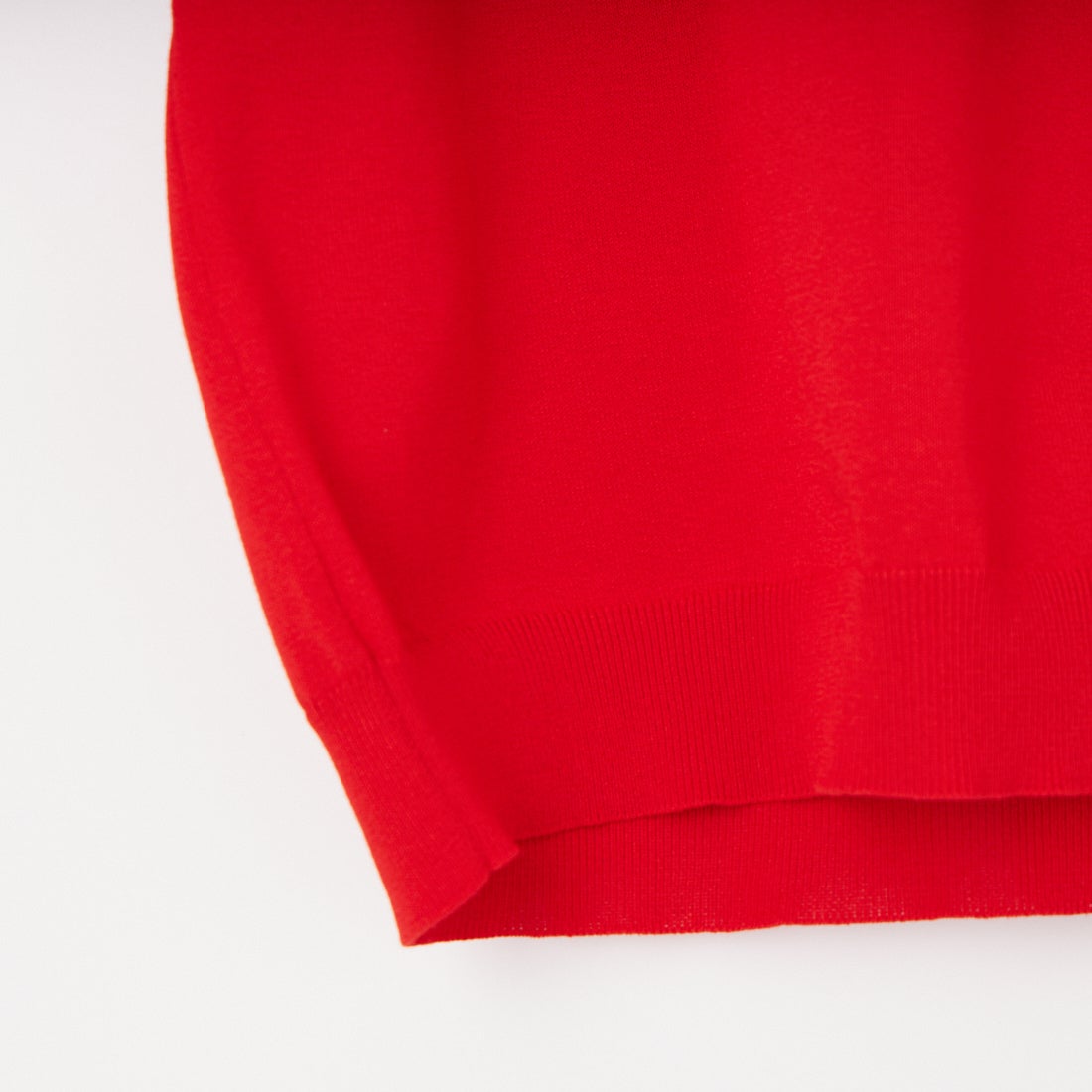 DANTON [ダントン] ハーフスリーブクルーネックニット [DT-D0135YSD] RED