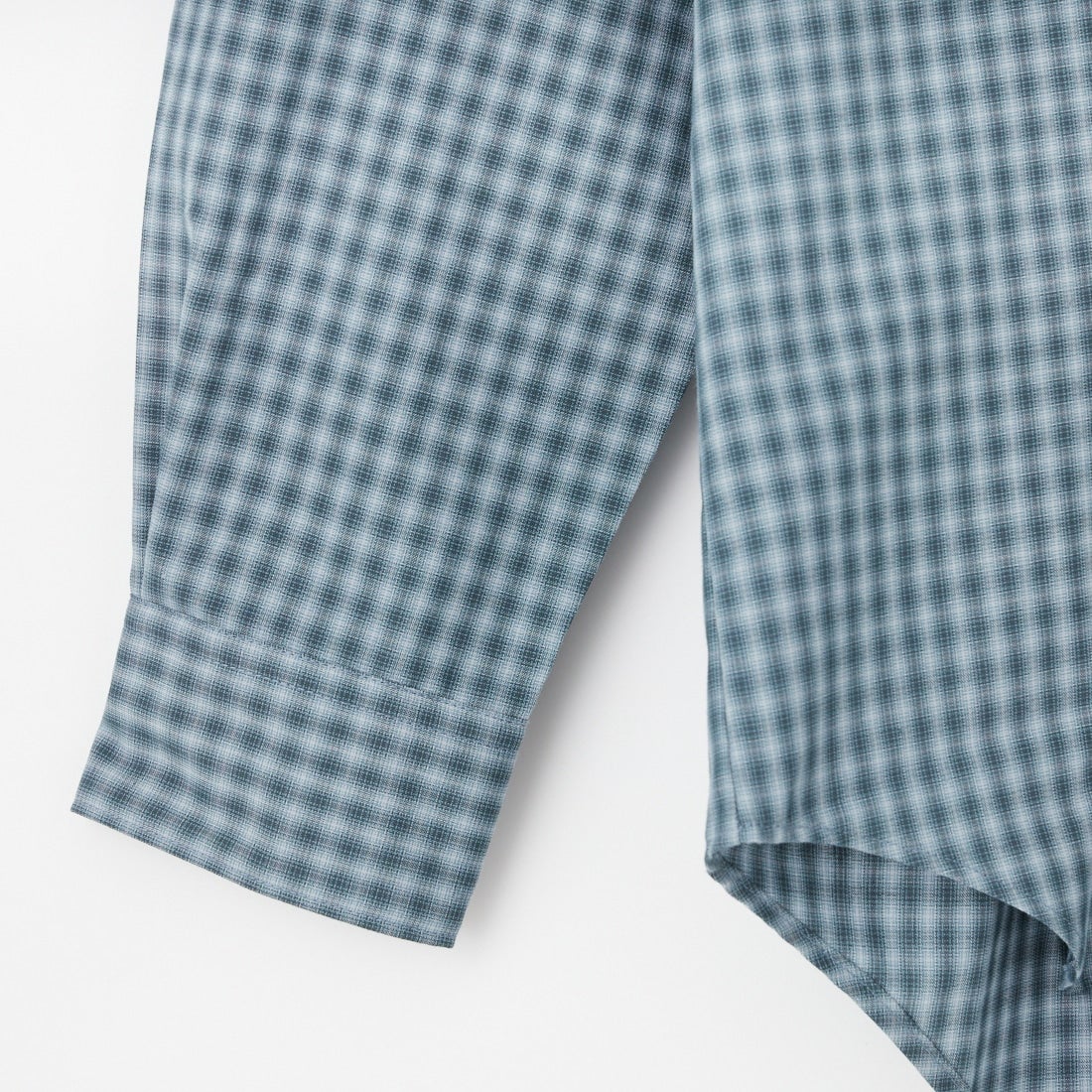 MANUAL ALPHABET [マニュアルアルファベット] ブラーチェック ルーズフィット レギュラーカラーシャツ [MA-S-818] NVY/GRY