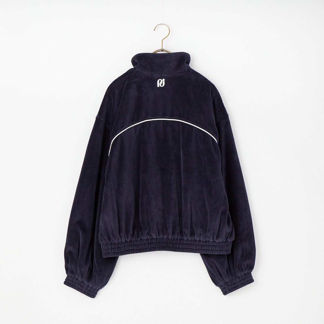 null. [ヌル] ベロアジッププルオーバー [153WCT261105] NVY