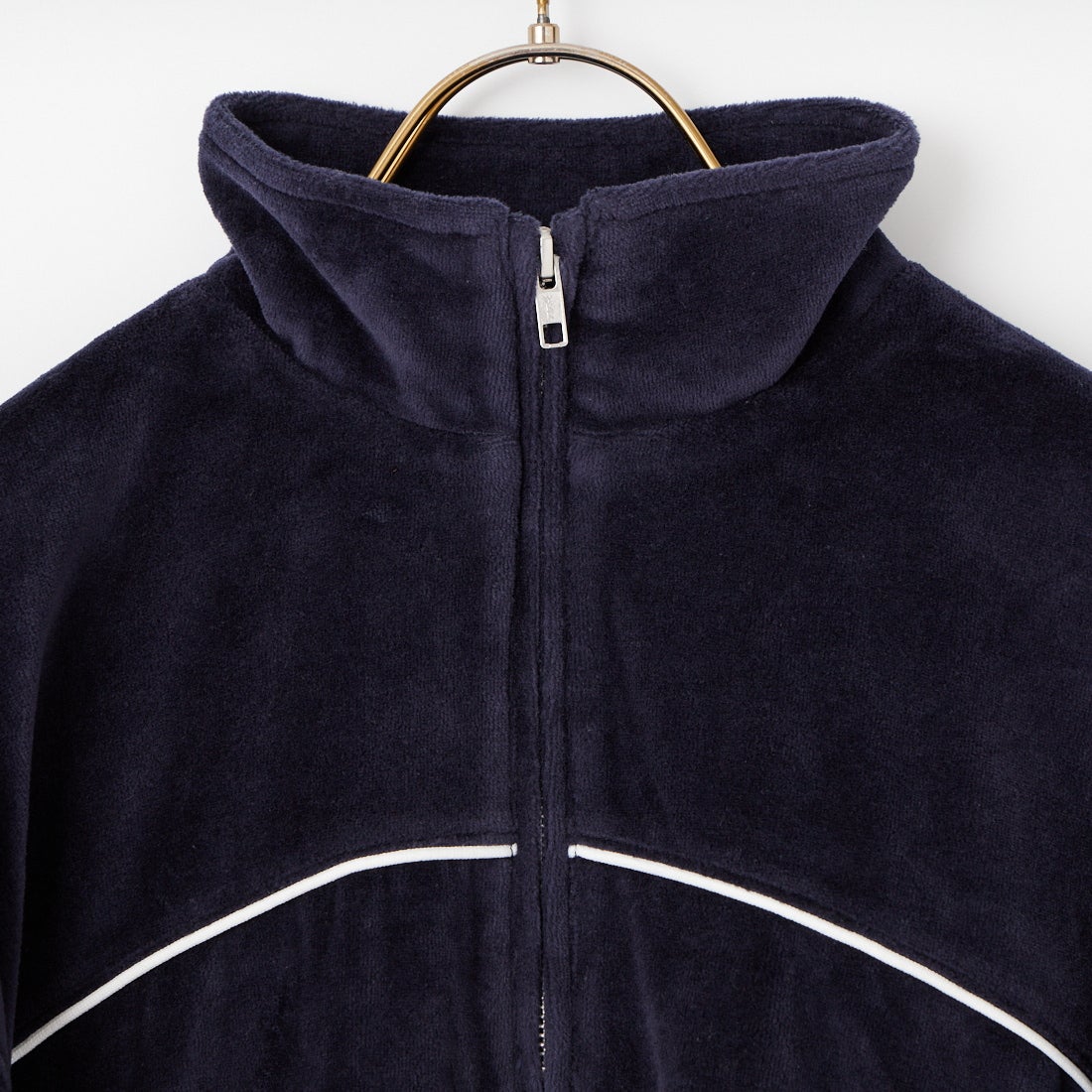 null. [ヌル] ベロアジッププルオーバー [153WCT261105] NVY