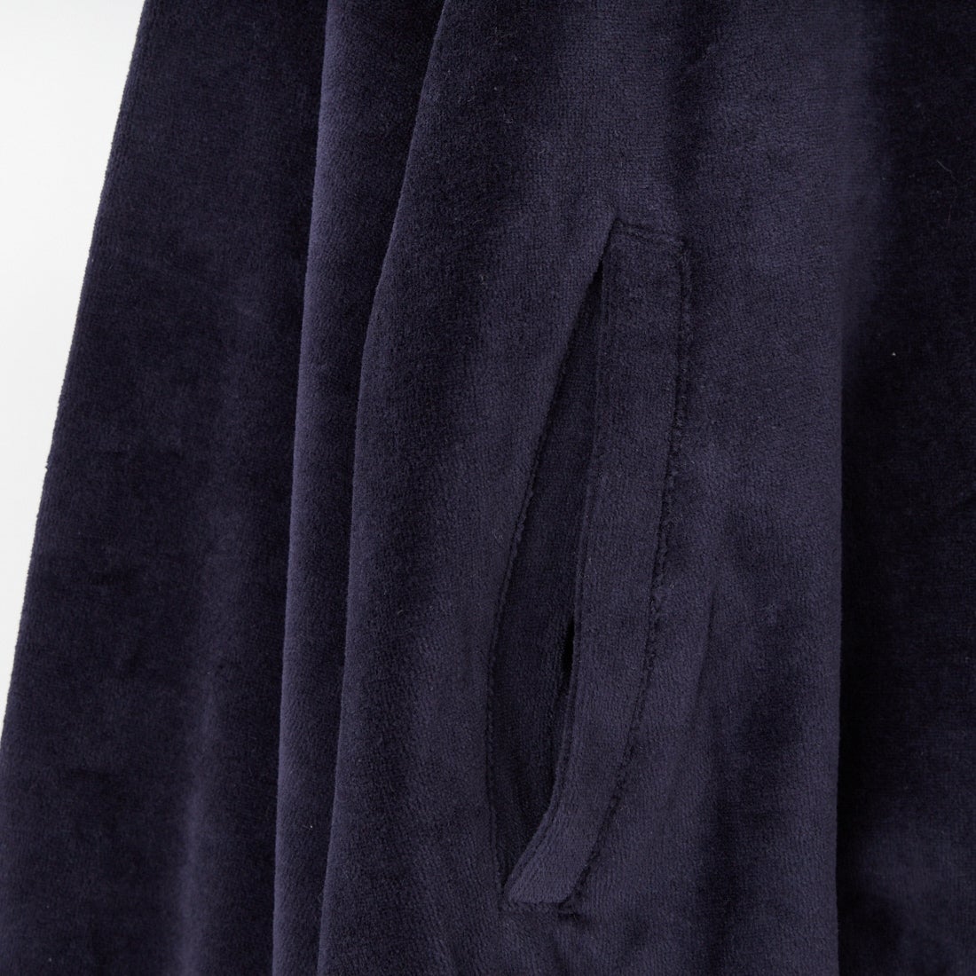 null. [ヌル] ベロアジッププルオーバー [153WCT261105] NVY