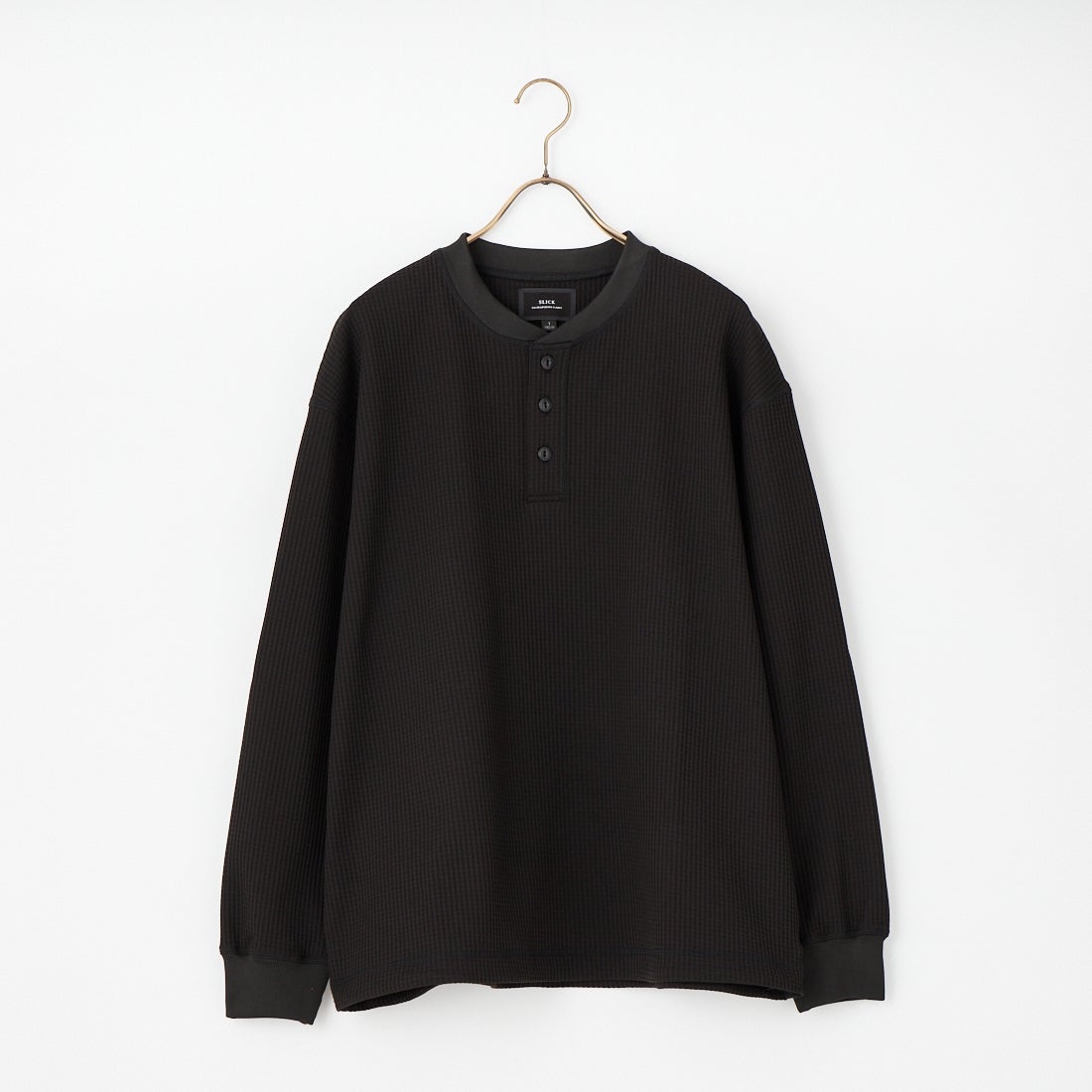 SLICK [スリック] テックサーマル ドローストリングヘンリーネックT