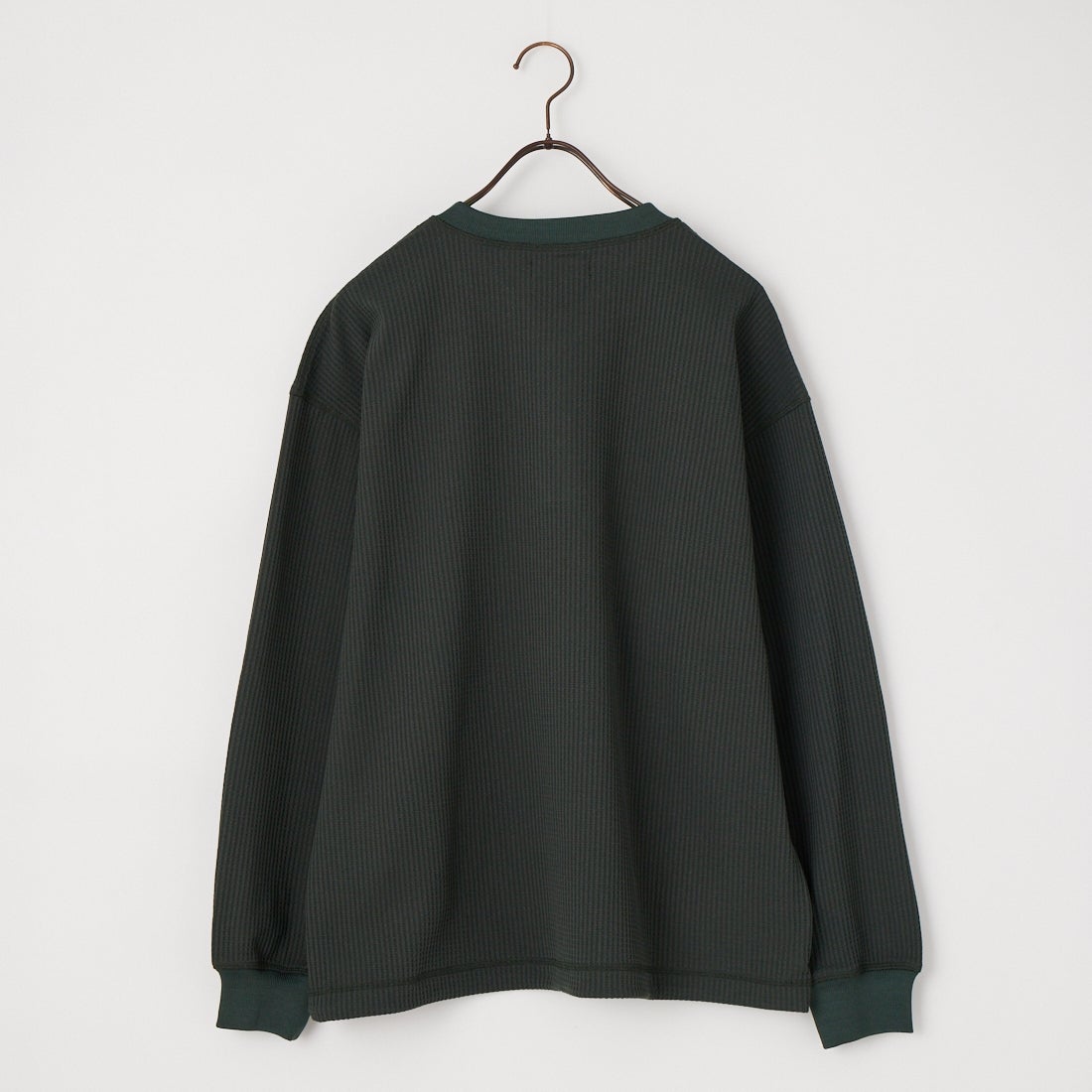 SLICK [スリック] テックサーマル ドローストリングヘンリーネックTシャツ [5130211] 720 COAL B