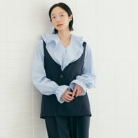 076 ﾈｲﾋﾞｰUSINE [ユジーヌ] 抗ピリング コンパクトニットカーディガン [11267829] 013 ﾋﾟﾝｸ &&モデル身長：165cm 着用サイズ：F&&