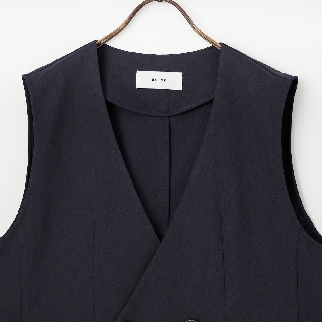 USINE [ユジーヌ] イージーケアツイルVネックベスト [21267052]