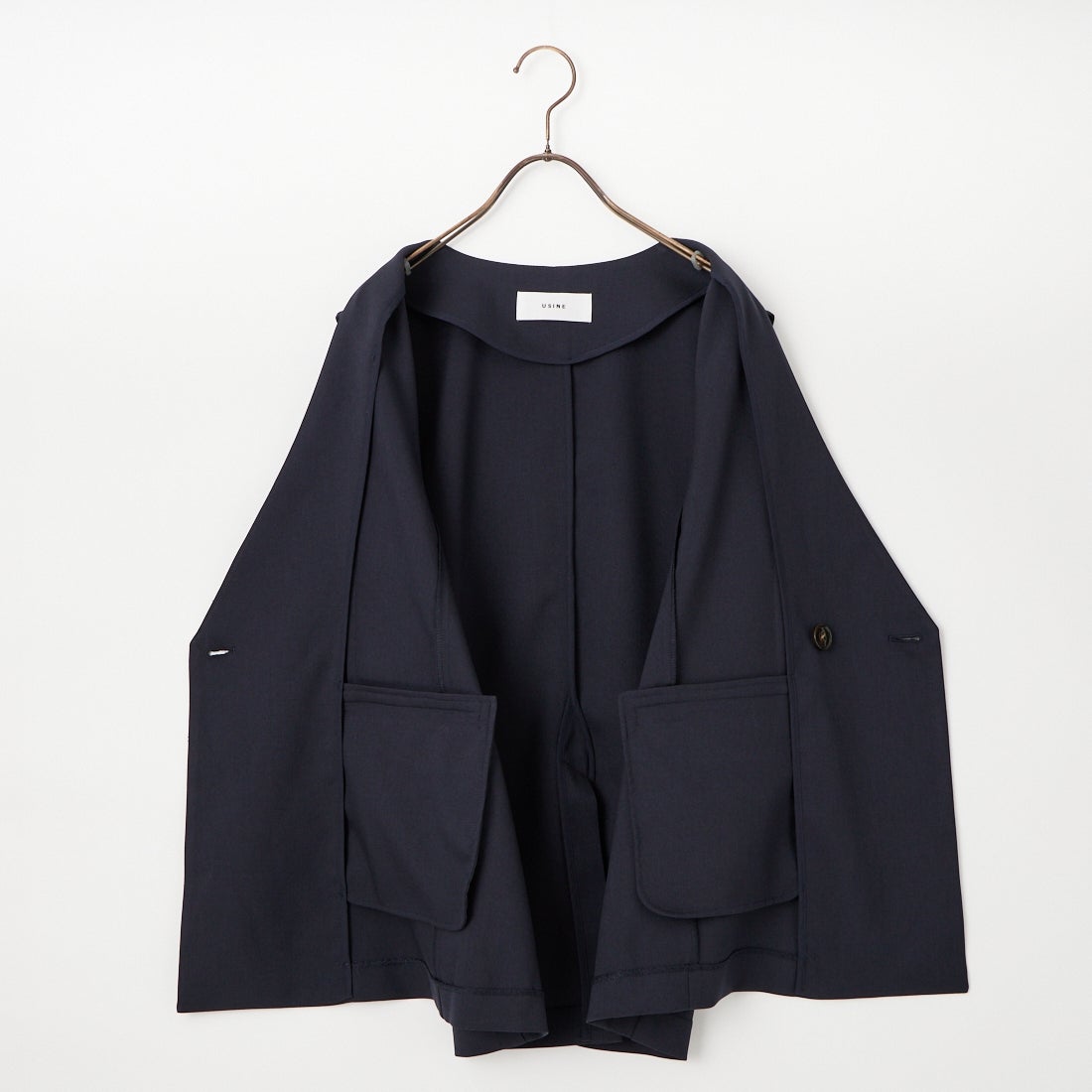 USINE [ユジーヌ] イージーケアツイルVネックベスト [21267052] 076 ﾈｲﾋﾞｰ