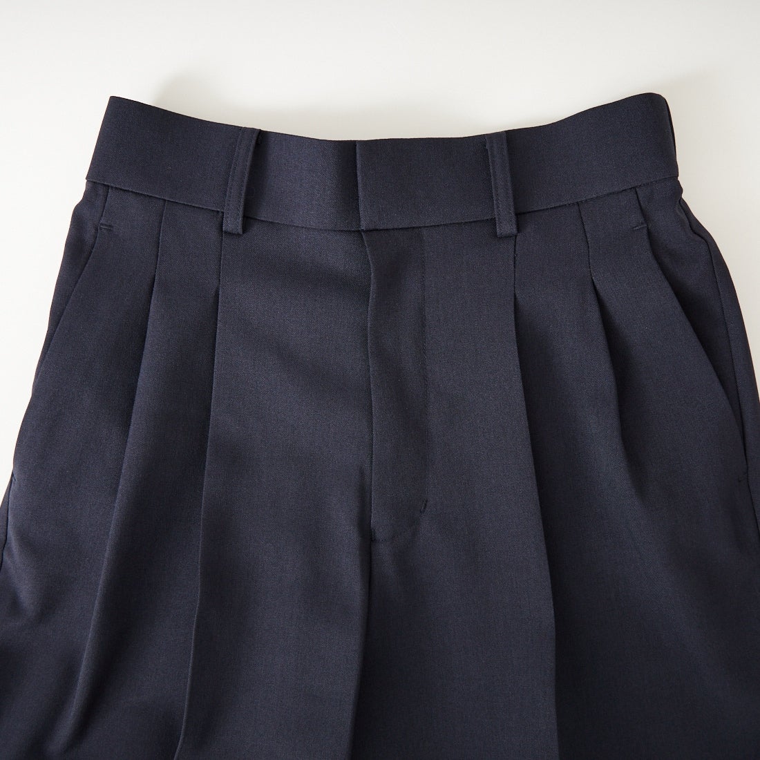 USINE [ユジーヌ] イージーケアツイル 2タックワイドパンツ [21267053] 076 ﾈｲﾋﾞｰ