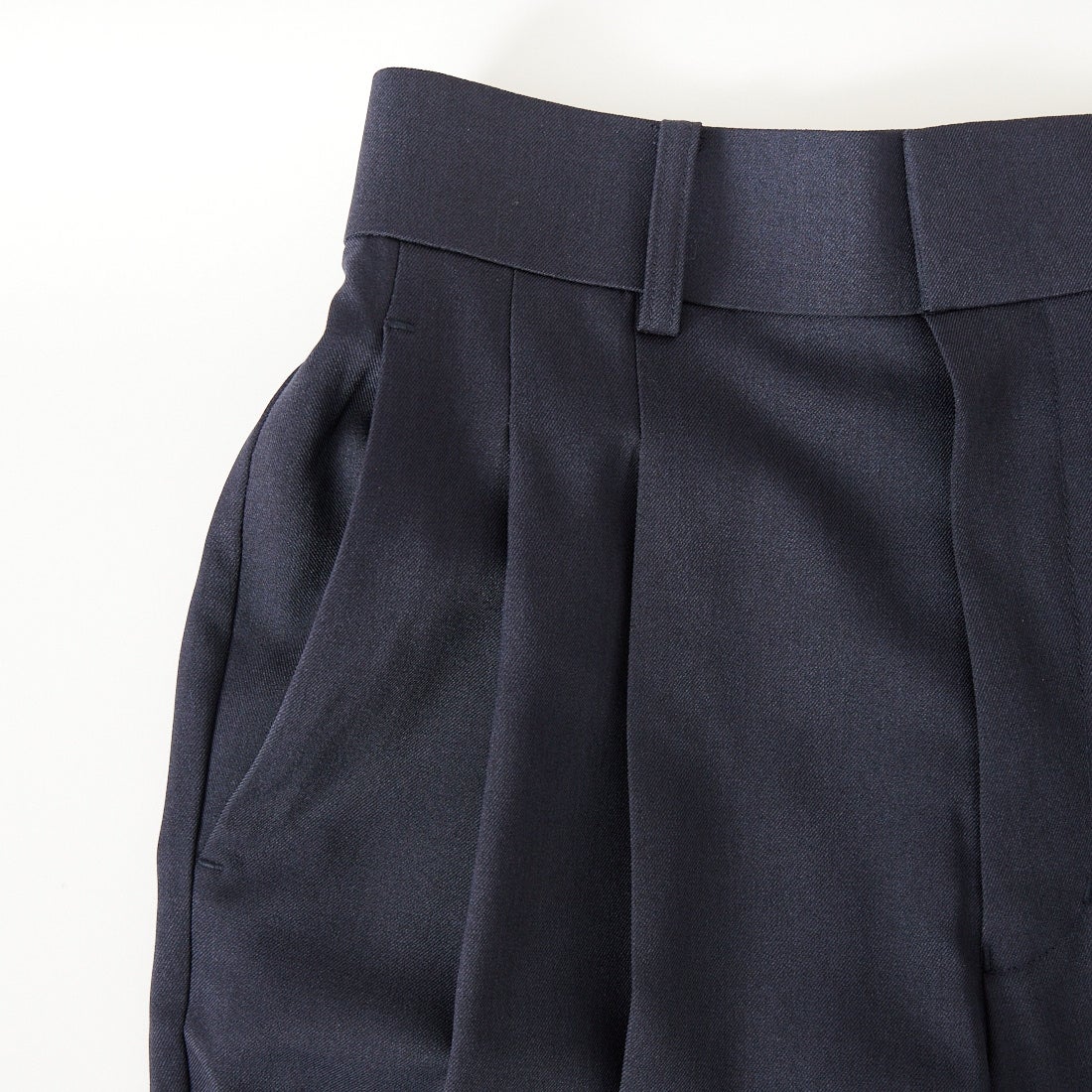 USINE [ユジーヌ] イージーケアツイル 2タックワイドパンツ [21267053]