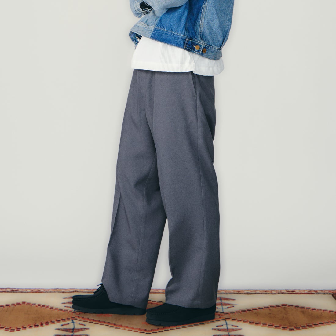 GRAY&&モデル身長：179cm 着用サイズ：L&&