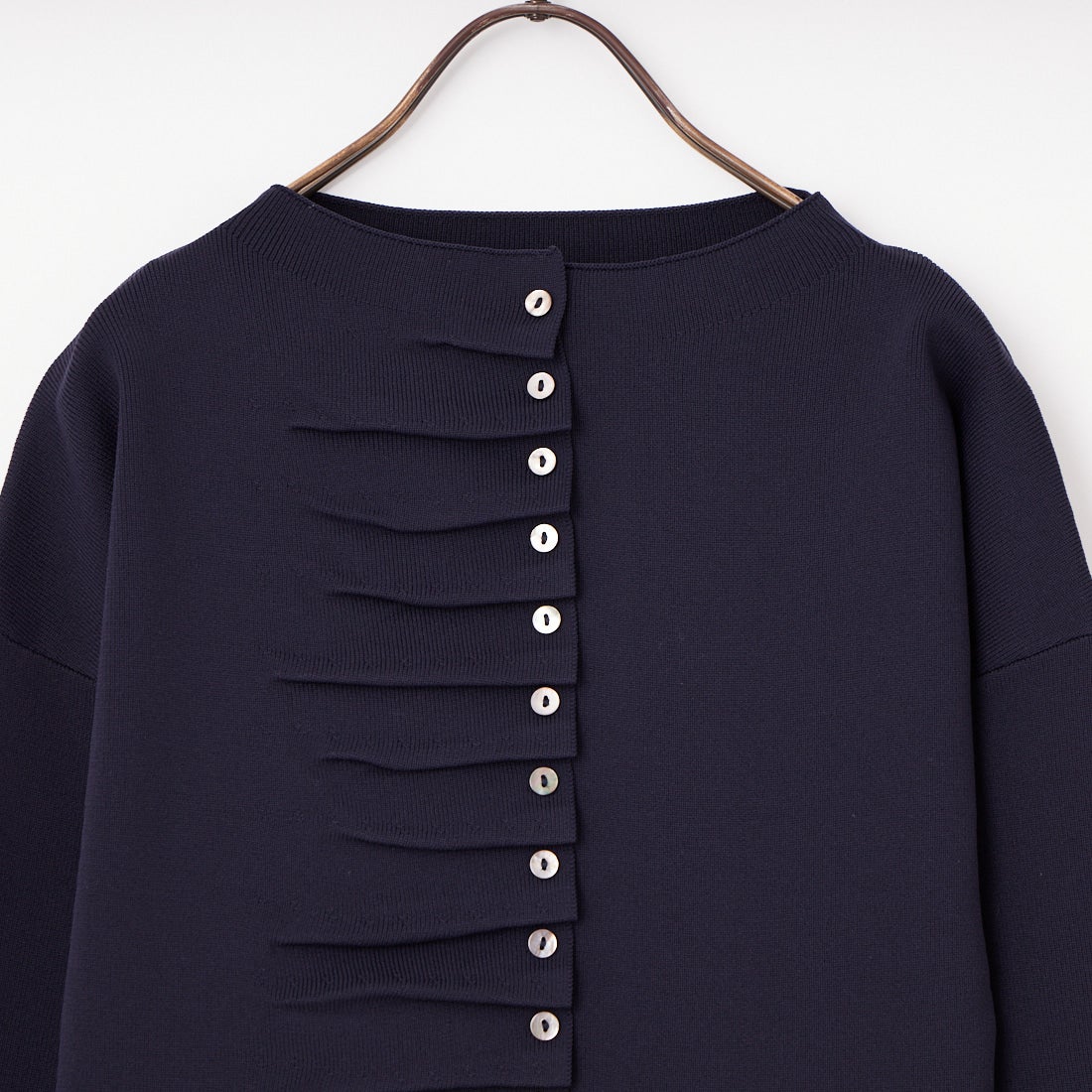 null. [ヌル] naminami ボタンニットトップス [153WNT261100] NVY