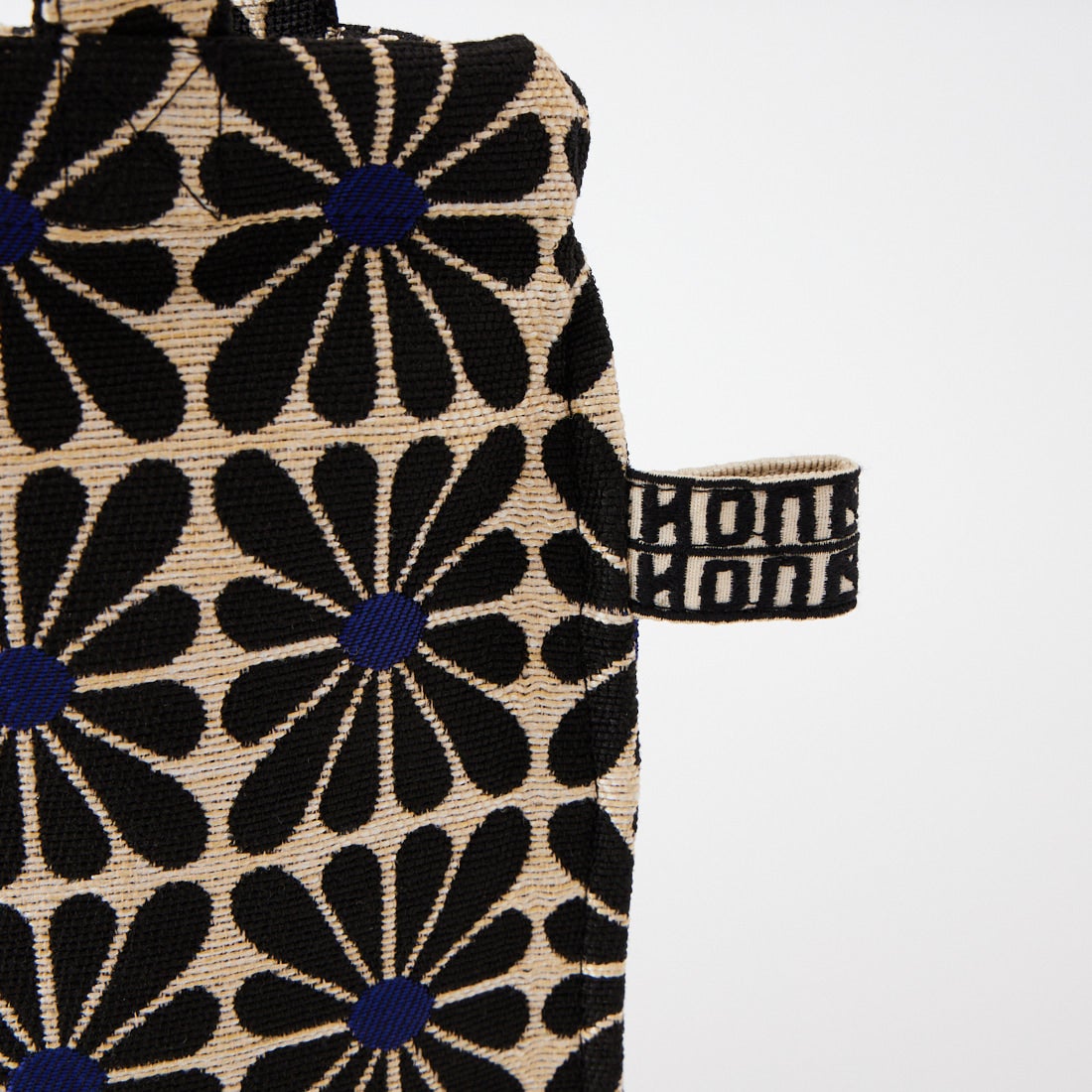 Bindu [ビンドゥー] カップフラワ－ジャガード リバーストートバッグ [BBB-2171] BLACK NATU