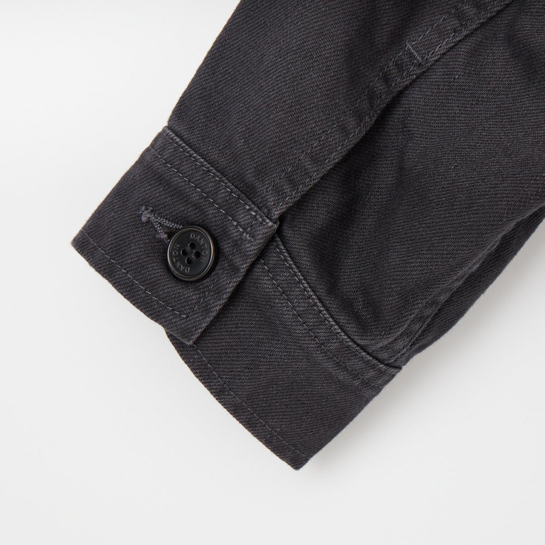 DANTON [ダントン] ショート丈ノーカラーデニムジャケット [DT-A0670RKG] CHARCOAL B