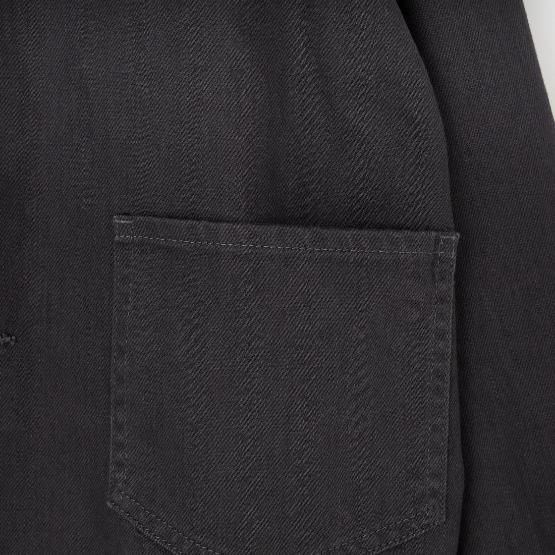 DANTON [ダントン] ショート丈ノーカラーデニムジャケット [DT-A0670RKG] CHARCOAL B