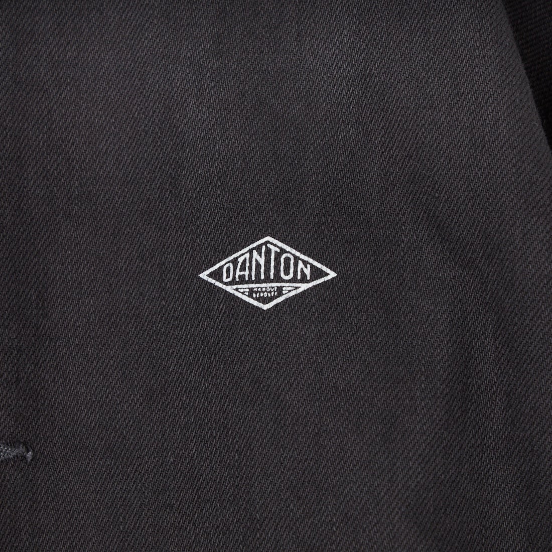 DANTON [ダントン] ショート丈ノーカラーデニムジャケット [DT-A0670RKG] CHARCOAL B