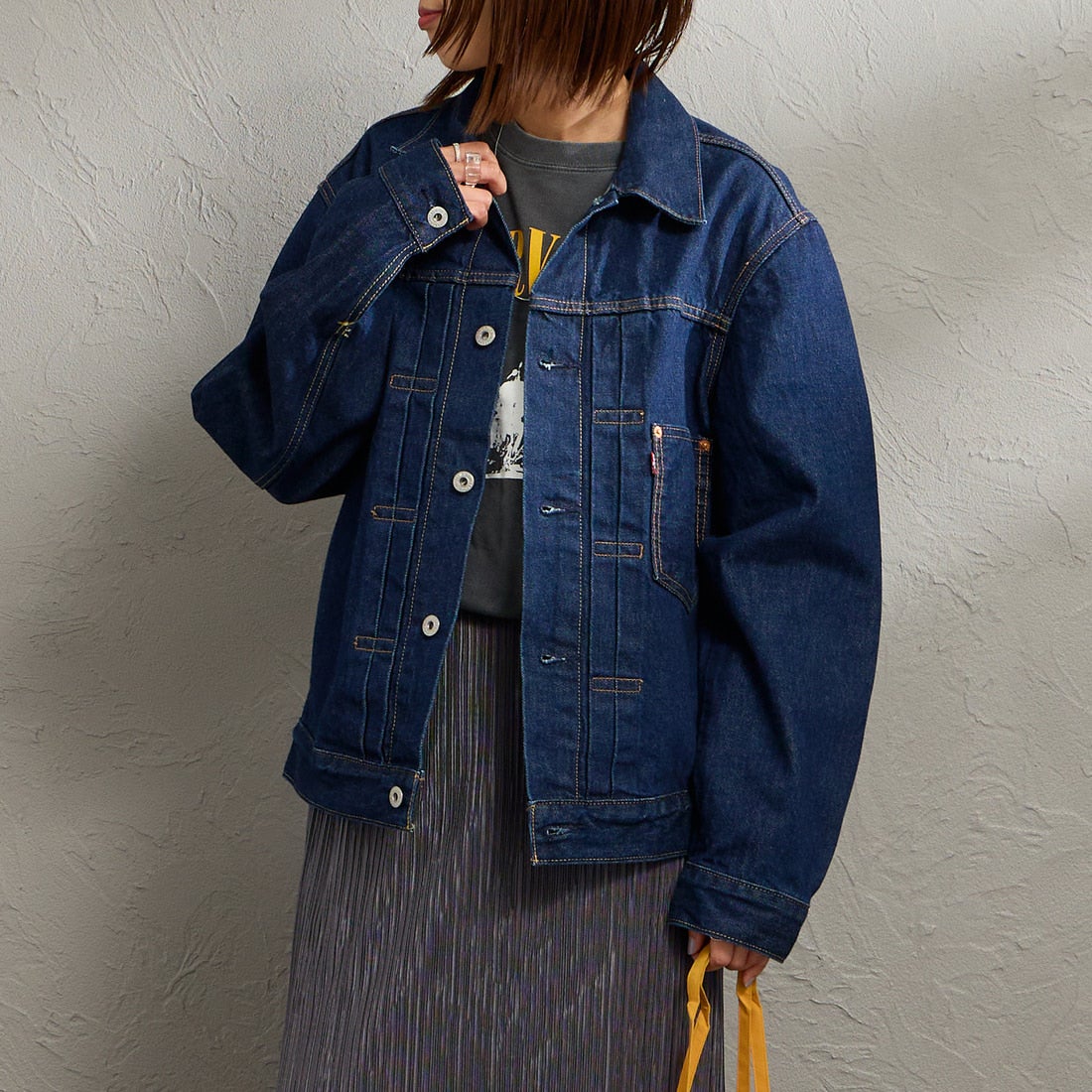 LEVI'S [リーバイス] TYPE1 トラッカージャケット [A3174-00] 30 NEW SEL &&モデル身長：159cm 着用サイズ：S&&