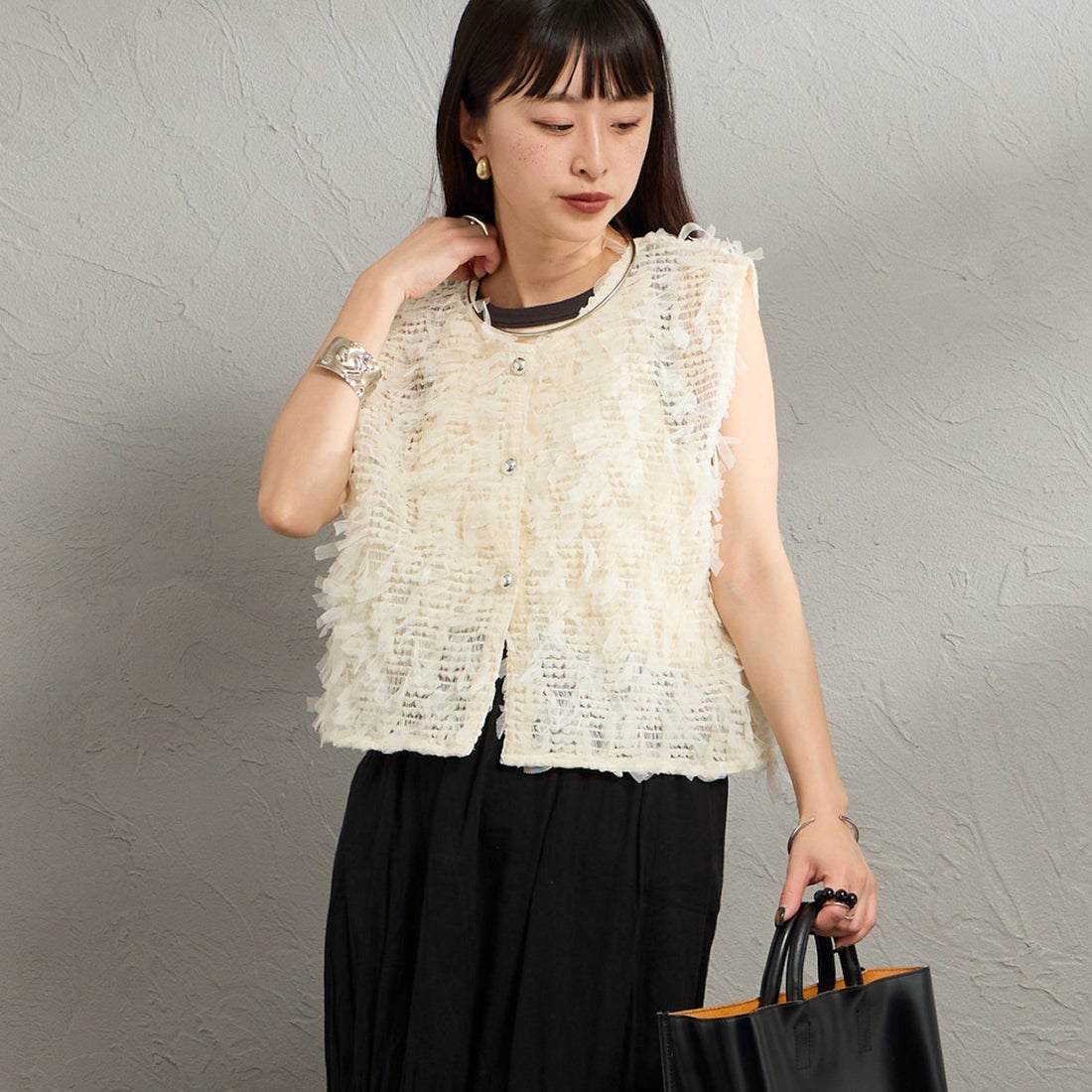 02 OFF&&モデル身長：150cm 着用サイズ：F&&