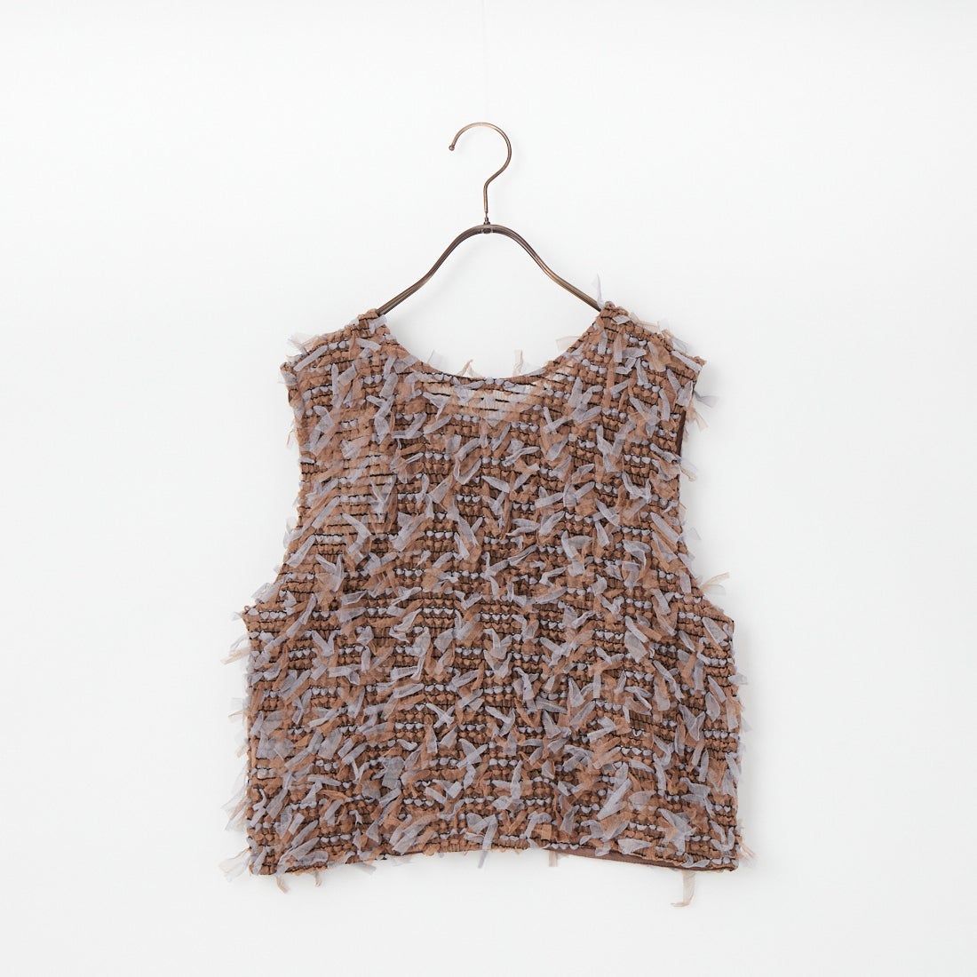 Maison de L'allure [メゾン ドゥ ラリュール] マルチWAYリボンチュールベスト [M26312012] 28 BROWN