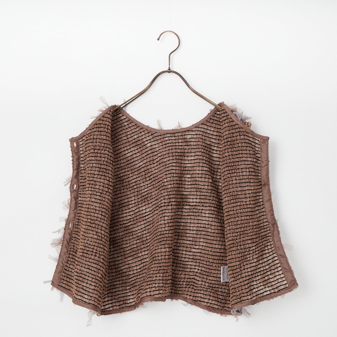 Maison de L'allure [メゾン ドゥ ラリュール] マルチWAYリボンチュールベスト [M26312012] 28 BROWN