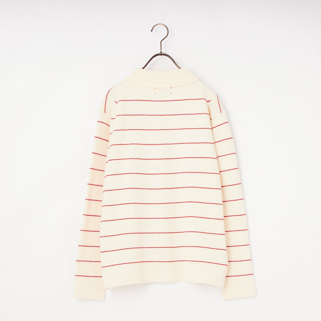 MEYAME [メヤメ] ボーダーコットンニットカーディガン [MEY-2300] WHITE