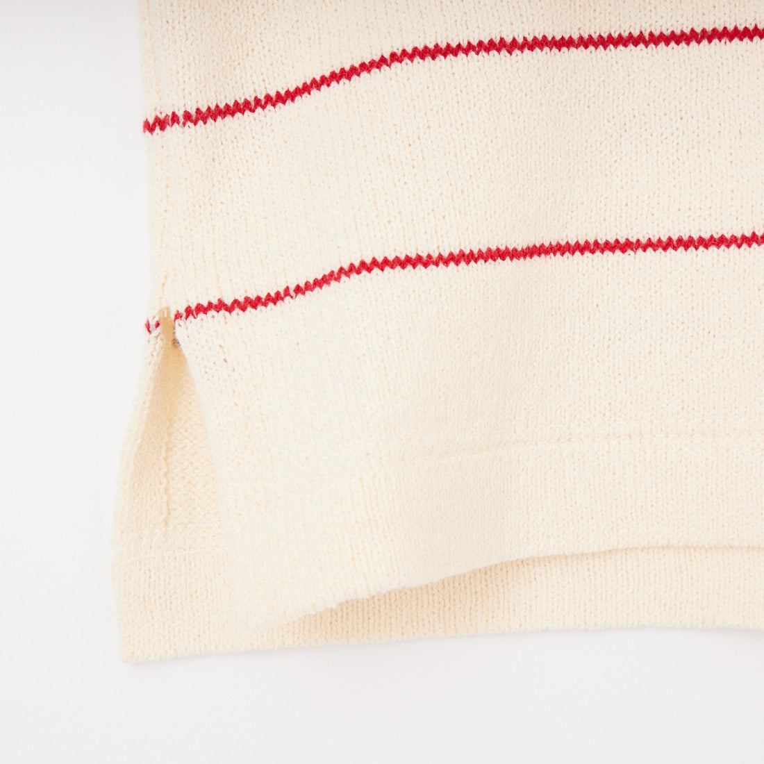 MEYAME [メヤメ] ボーダーコットンニットカーディガン [MEY-2300] WHITE