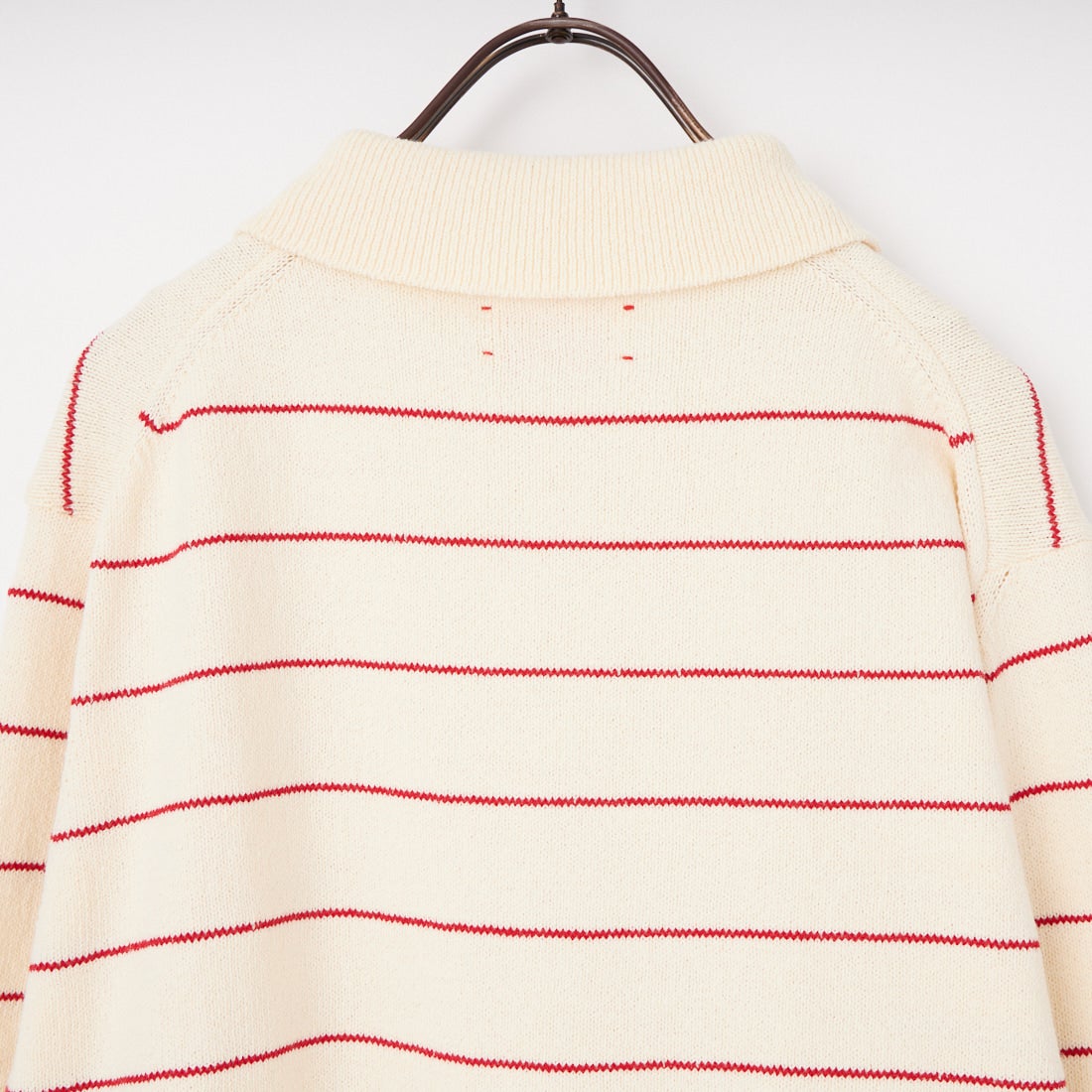 MEYAME [メヤメ] ボーダーコットンニットカーディガン [MEY-2300] WHITE