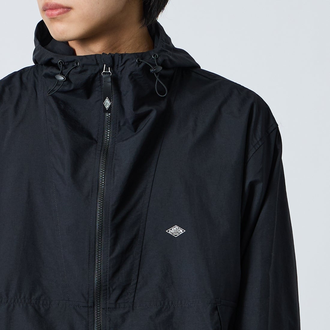 DANTON [ダントン] フーデッドショートジャケット [DT-A0675SNY] BLACK