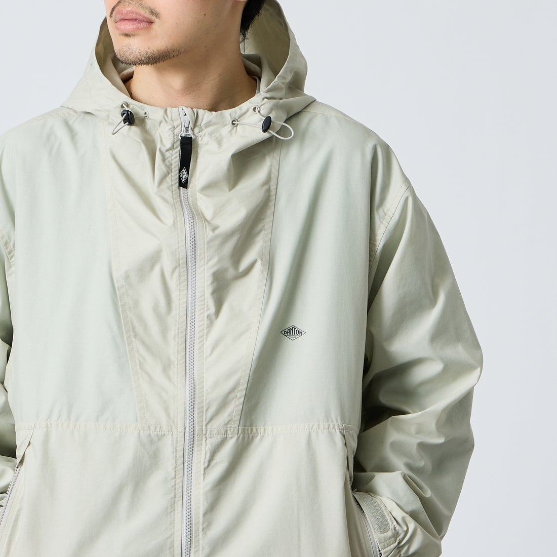 DANTON [ダントン] フーデッドショートジャケット [DT-A0675SNY] GREIGE