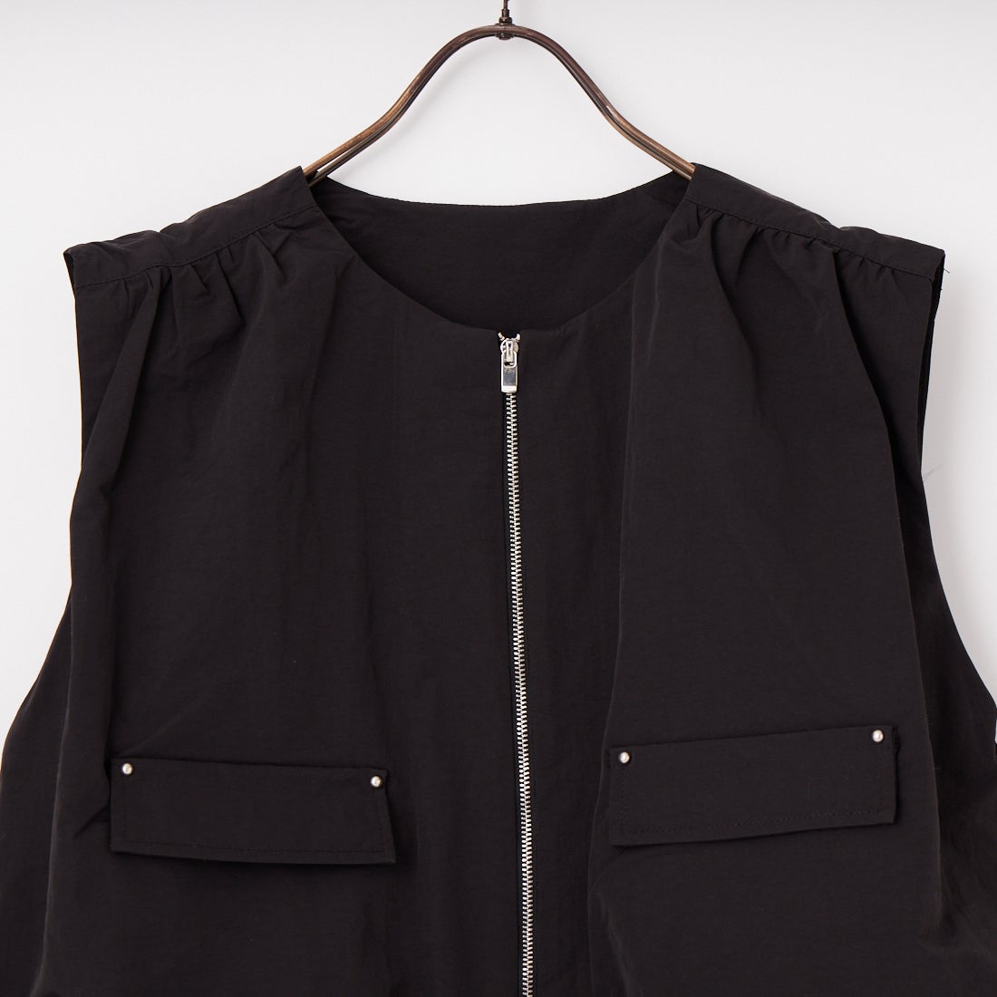 Jf Ready Made [ジェイエフレディメイド] バルーンジップベスト [293-33208] ﾌﾞﾗｯｸ
