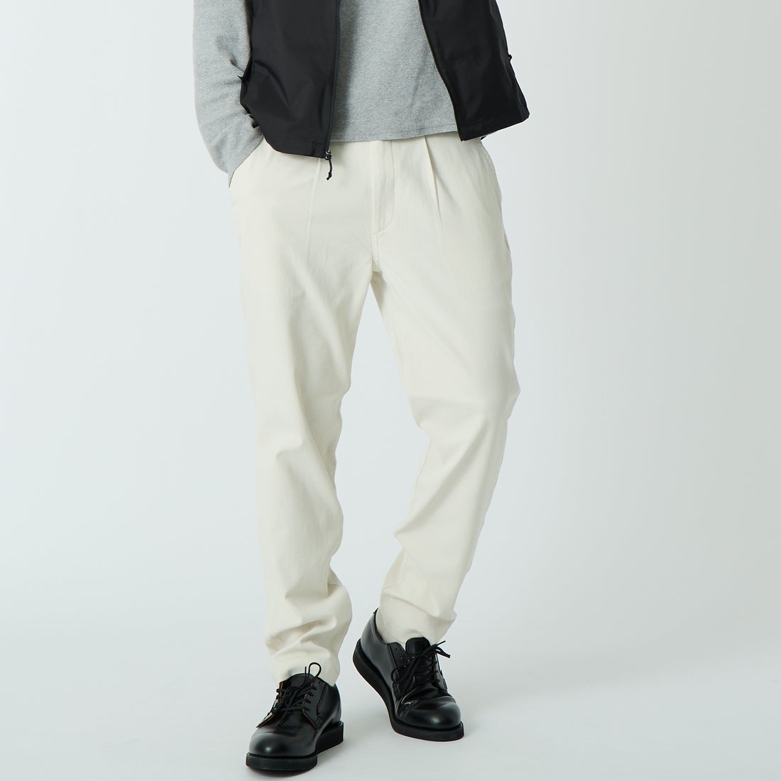 Jeans Factory Clothes [ジーンズファクトリークローズ] シェリタリングドライオックス1Pイージートラウザー [JFC-262-010] 68 OFF &&モデル身長：179cm 着用サイズ：XL&&