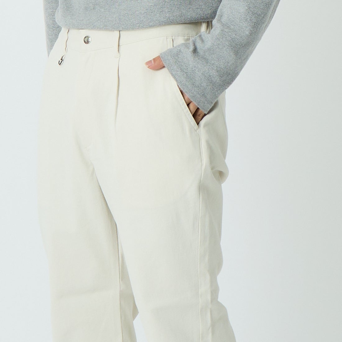 Jeans Factory Clothes [ジーンズファクトリークローズ] シェリタリングドライオックス1Pイージートラウザー [JFC-262-010] 68 OFF &&モデル身長：179cm 着用サイズ：XL&&