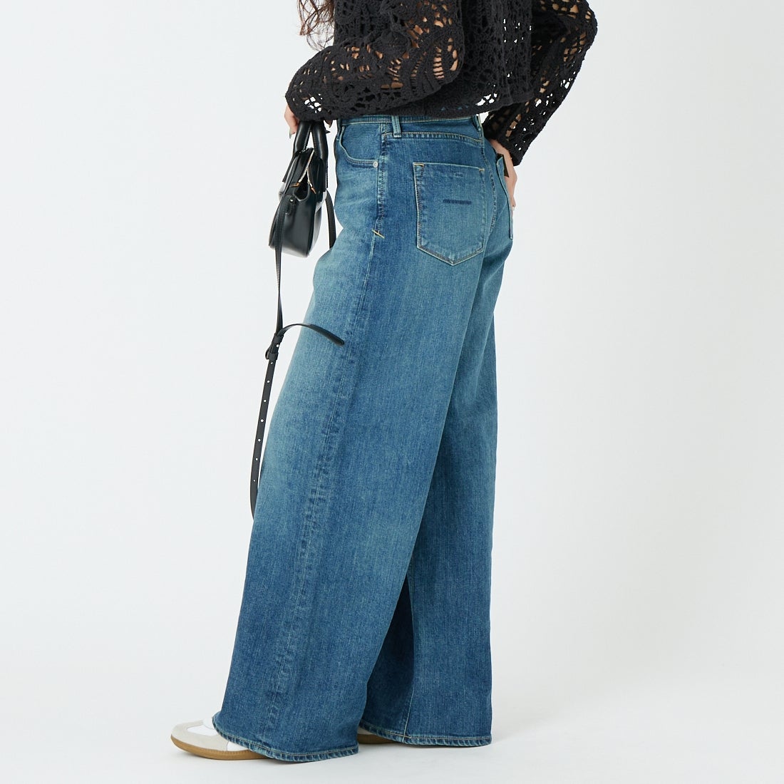 YANUK [ヤヌーク] MARY バギーストレートデニム [57161021] OTB &&モデル身長：162cm 着用サイズ：24&&