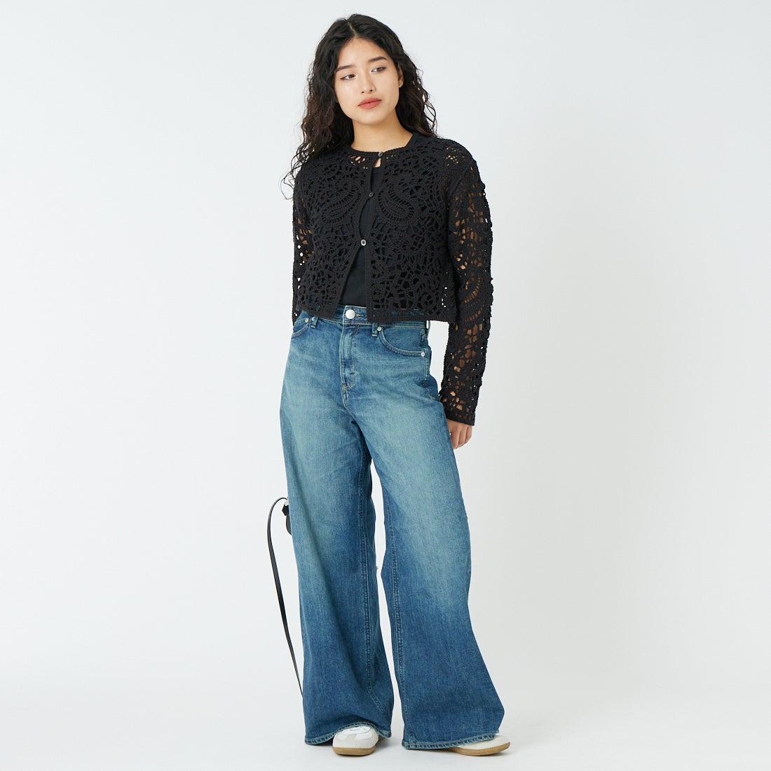 YANUK [ヤヌーク] MARY バギーストレートデニム [57161021] OTB &&モデル身長：162cm 着用サイズ：24&&