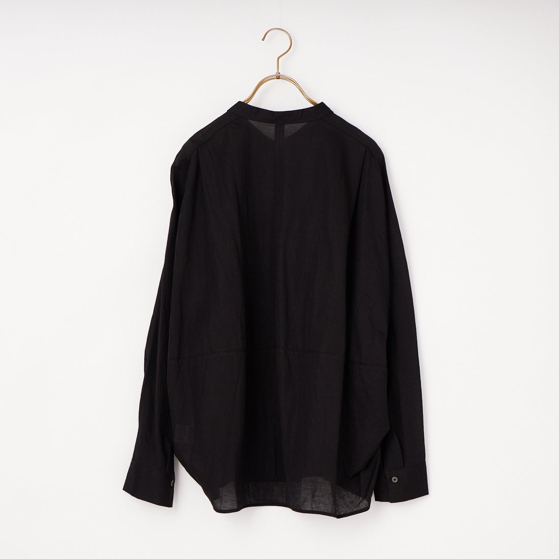 TenuE [テニュイ] バンドカラーシャツ [25100201] BLACK