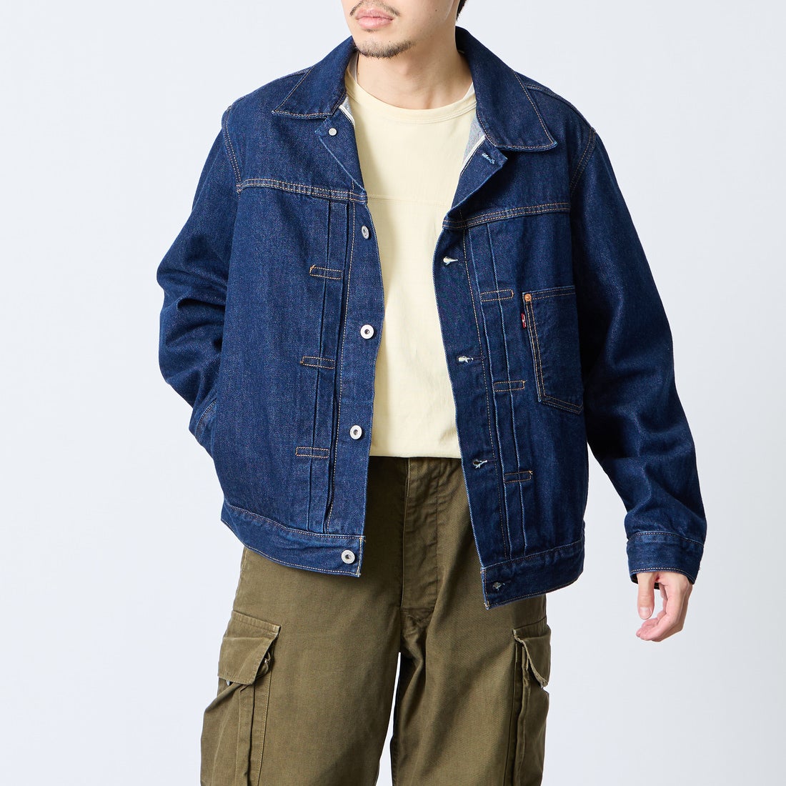 LEVI'S [リーバイス] TYPE1 トラッカージャケット [A3174-00] 30 NEW SEL &&モデル身長：168cm 着用サイズ：M&&