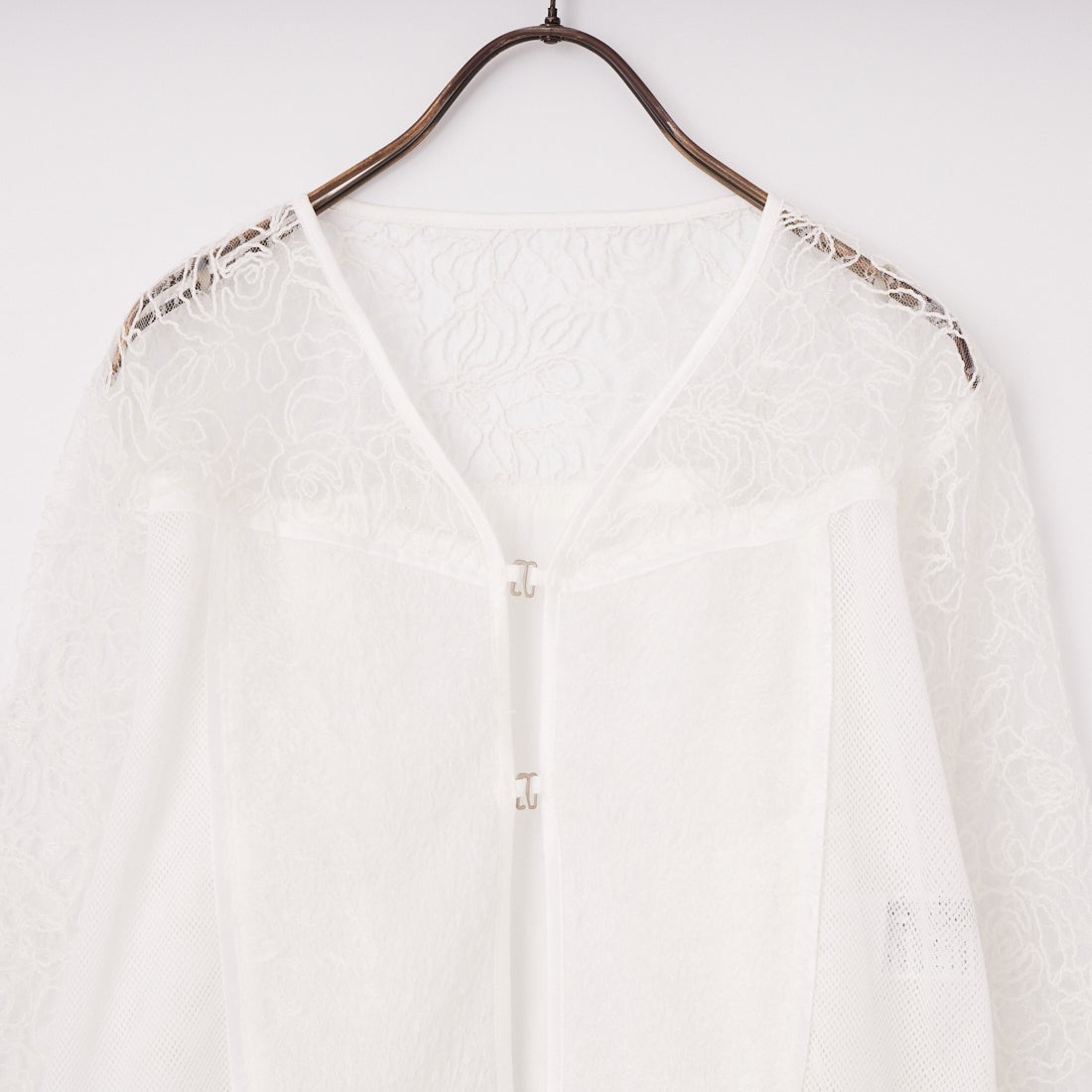 &g'aime [アンジェム] レースフリンジボレロ [293-68703] ﾎﾜｲﾄ