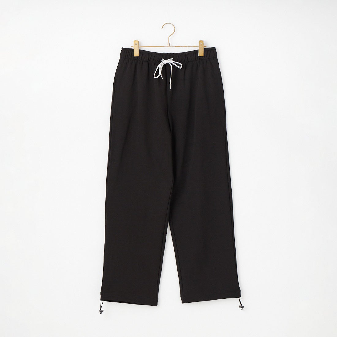 UNIVERSAL OVERALL [ユニバーサルオーバーオール] ポンチカーブリラックスパンツ [U2611662IN-JF] BLACK