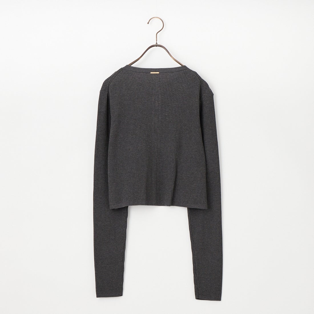 MICA&DEAL [マイカアンドディール] ショートリブカーディガン [0126108027] GRAY