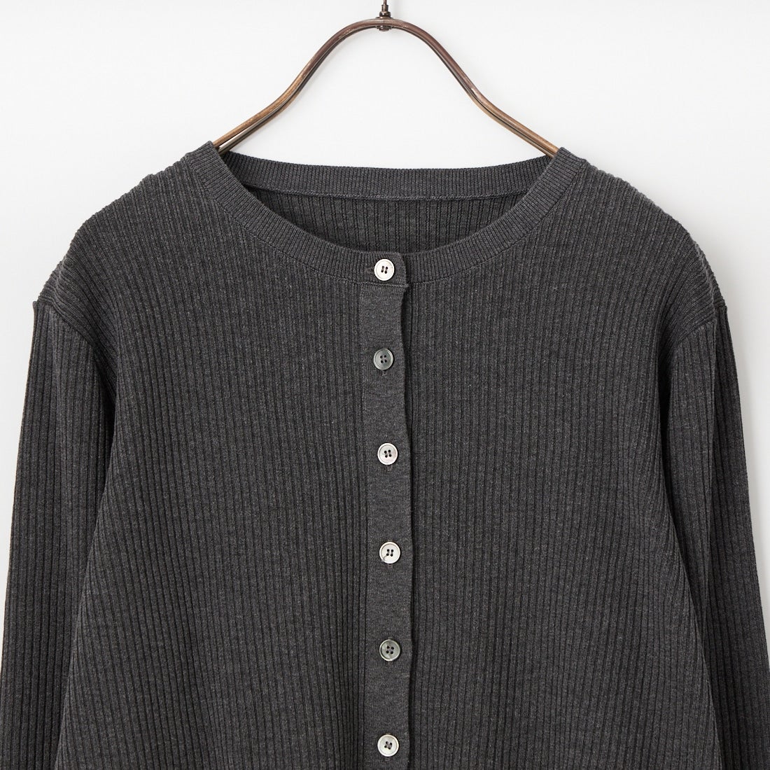 MICA&DEAL [マイカアンドディール] ショートリブカーディガン [0126108027] GRAY