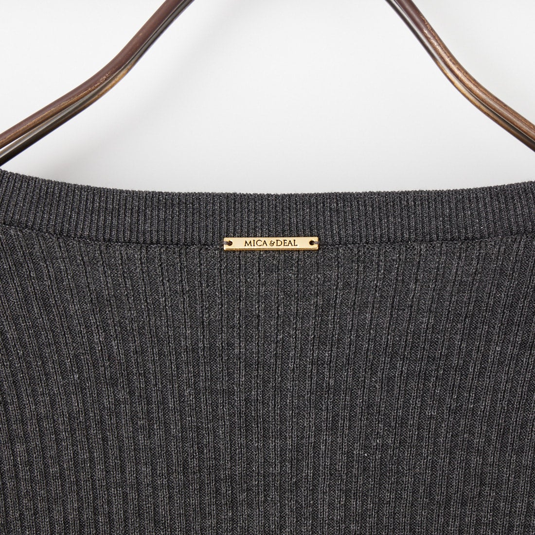 MICA&DEAL [マイカアンドディール] ショートリブカーディガン [0126108027] GRAY