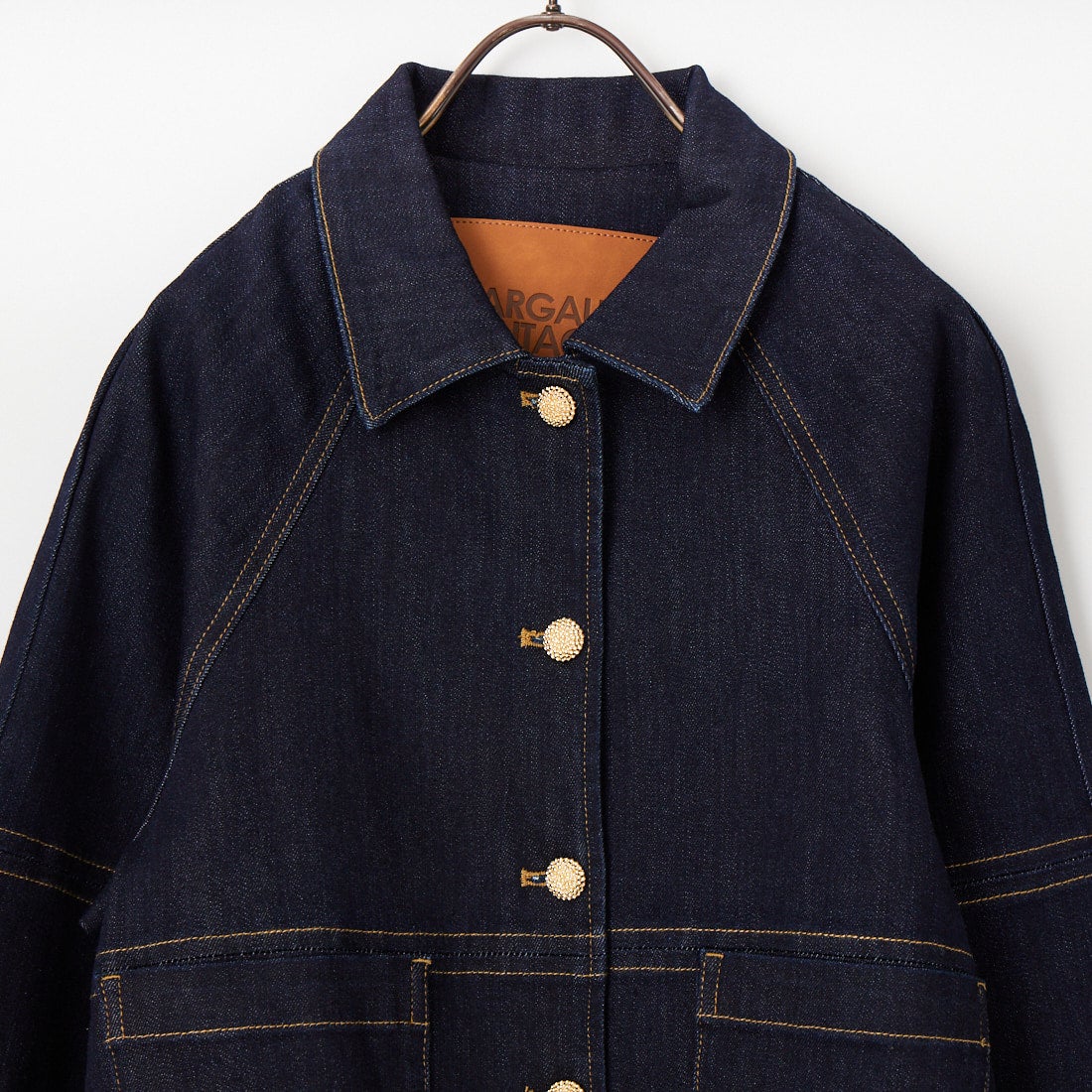Margaux vintage [マルゴーヴィンテージ] 衿付きデニムジャケット [MG-JK-26035-S] INDIGO