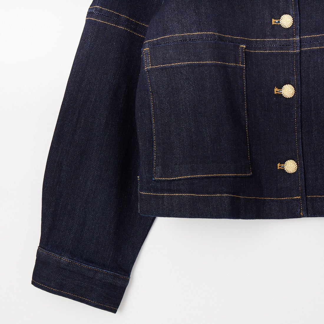 Margaux vintage [マルゴーヴィンテージ] 衿付きデニムジャケット [MG-JK-26035-S] INDIGO