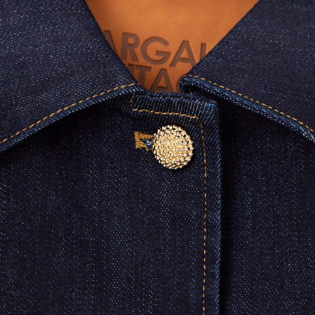 Margaux vintage [マルゴーヴィンテージ] 衿付きデニムジャケット [MG-JK-26035-S] INDIGO