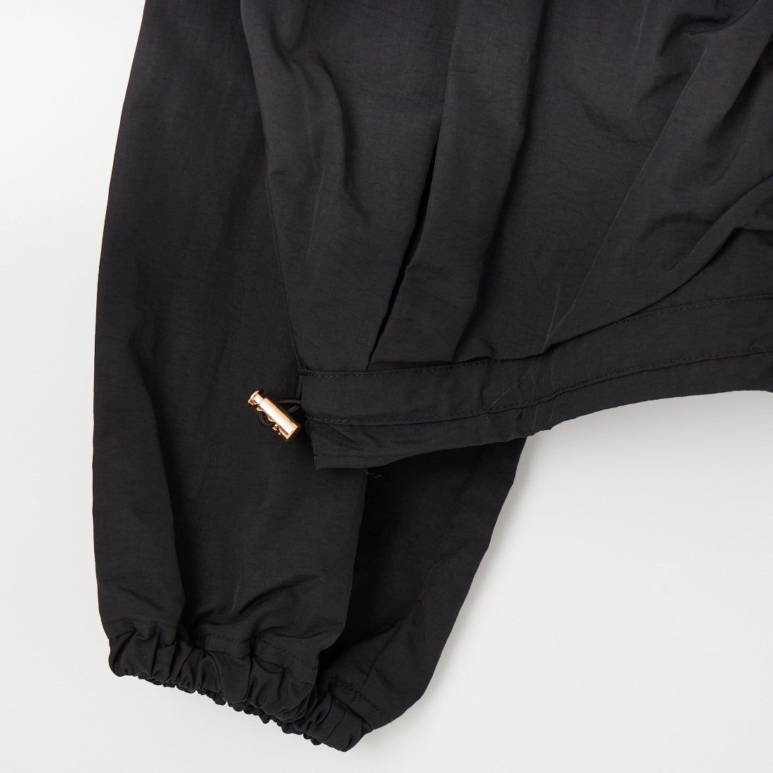 Margaux vintage [マルゴーヴィンテージ] 撥水ナイロンノーカラーブルゾン [MG-JK-26013-S] BLACK