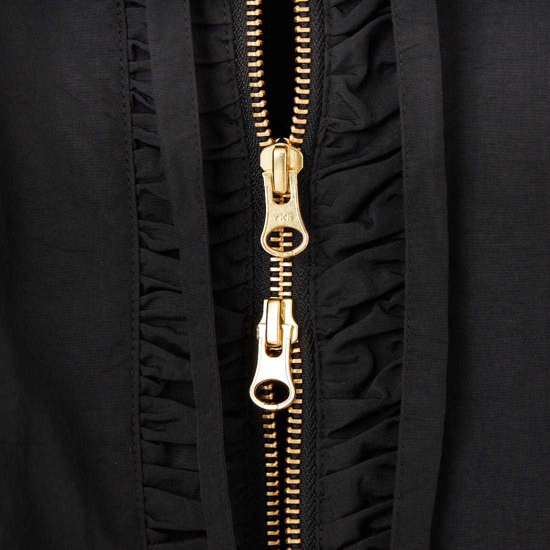 Margaux vintage [マルゴーヴィンテージ] 撥水ナイロンノーカラーブルゾン [MG-JK-26013-S] BLACK