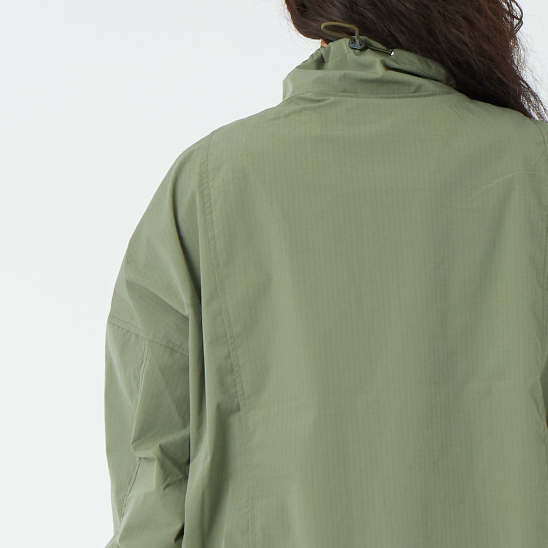 KHA:KI [カーキ] スタンドカラージャケット [MIL25HJK3232] KHAKI &&モデル身長：162cm 着用サイズ：1&&