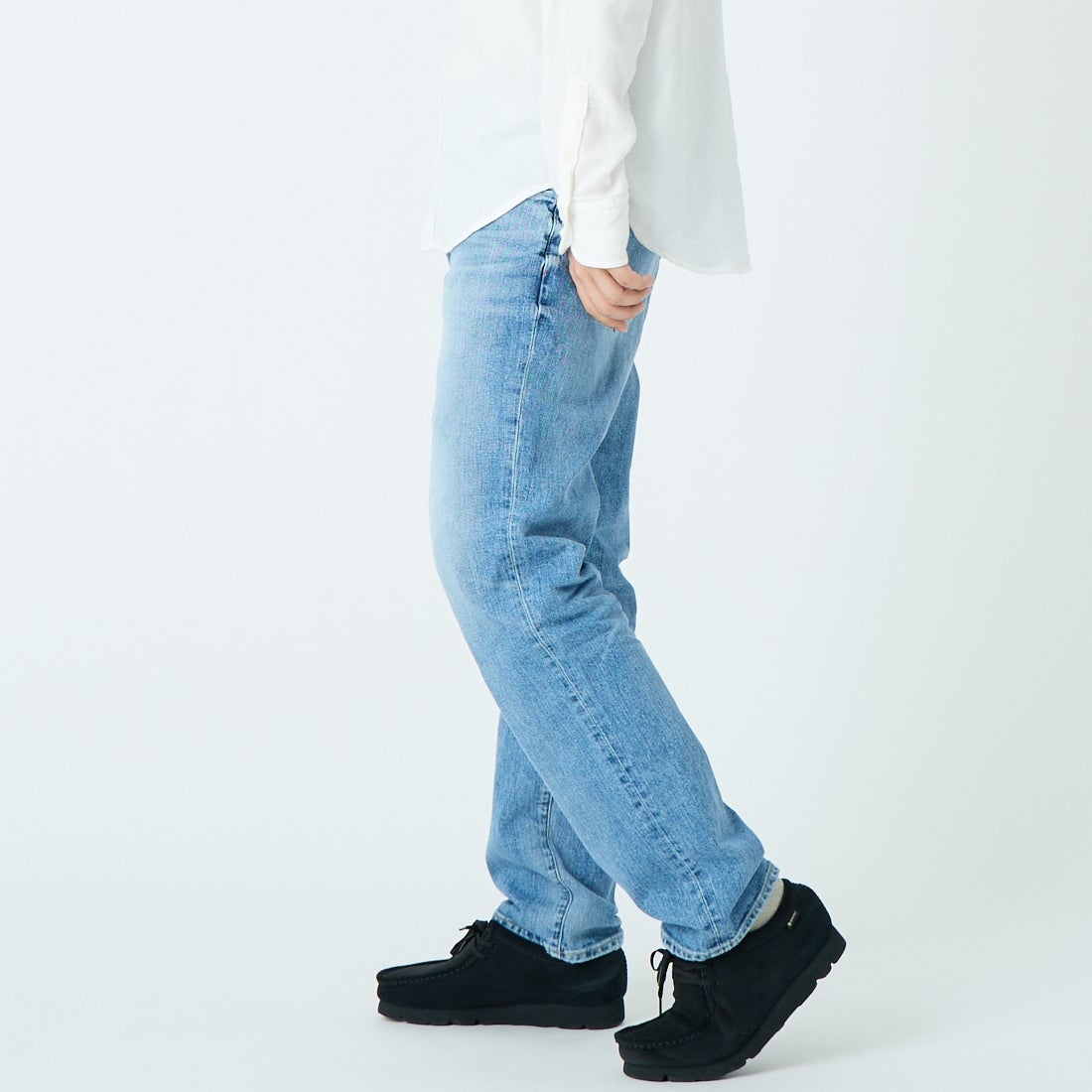 RED CARD TOKYO [レッドカード トーキョー] Bass ストレートデニム [71M93401VLT] K-VINT LT &&モデル身長：179cm 着用サイズ：32&&