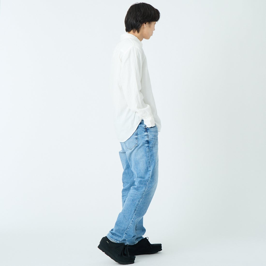 RED CARD TOKYO [レッドカード トーキョー] Bass ストレートデニム [71M93401VLT] K-VINT LT &&モデル身長：179cm 着用サイズ：32&&