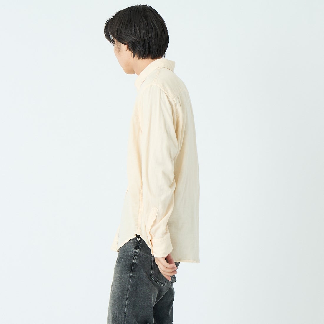 YANUK [ヤヌーク] スタンダードシャツ [57261802] ICR &&モデル身長：179cm 着用サイズ：L&&