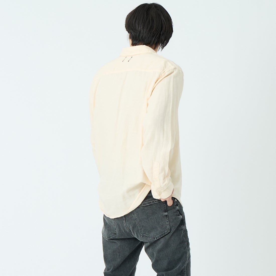 YANUK [ヤヌーク] スタンダードシャツ [57261802] ICR &&モデル身長：179cm 着用サイズ：L&&